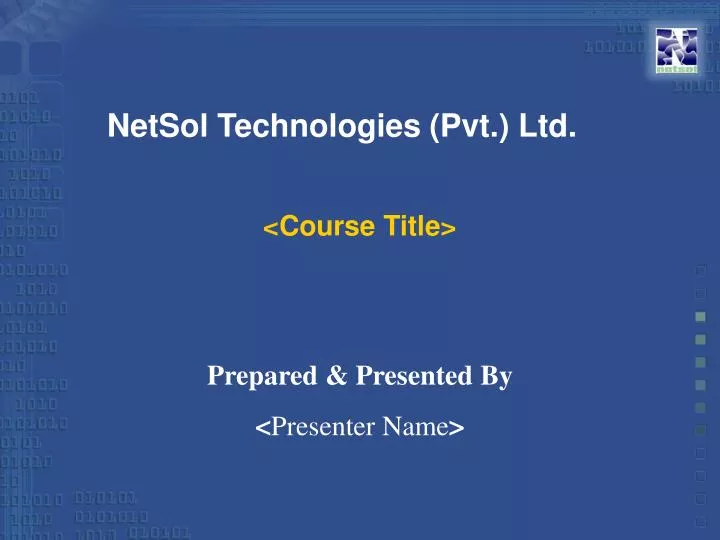 course title