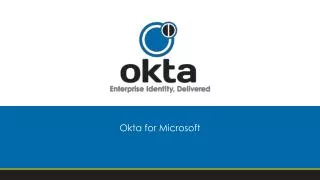 Okta for Microsoft