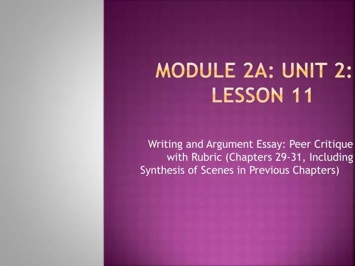 module 2a unit 2 lesson 11