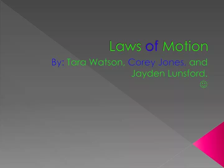 laws of motion