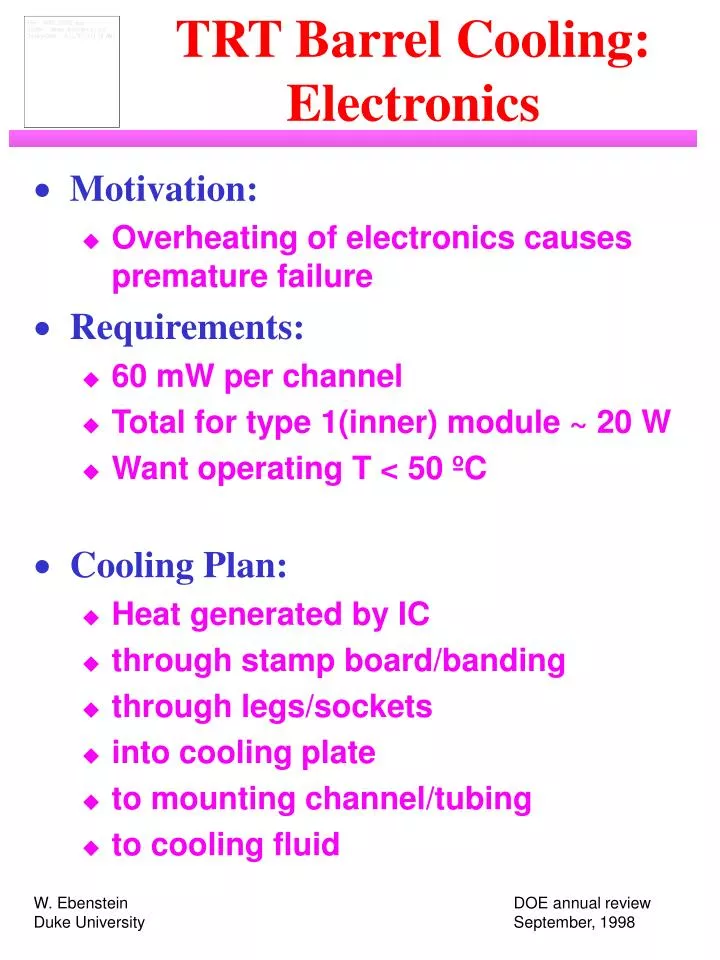 trt barrel cooling electronics