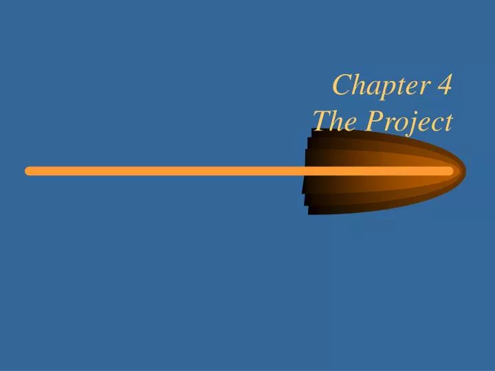 chapter 4 the project