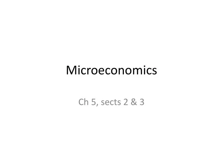 microeconomics