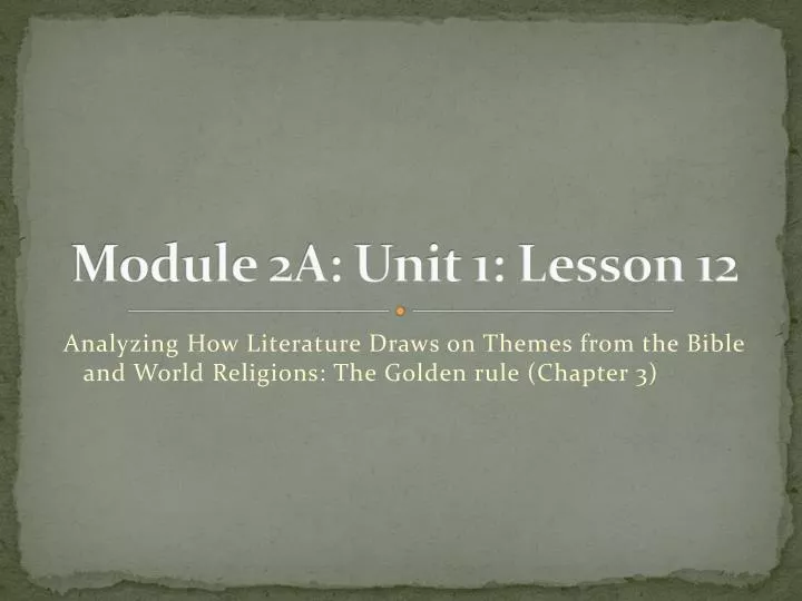module 2a unit 1 lesson 12