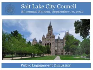 Salt Lake City Council Bi-annual Retreat, September 10, 2013