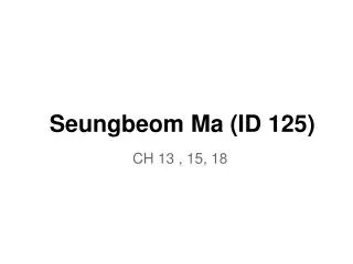 Seungbeom Ma (ID 125)