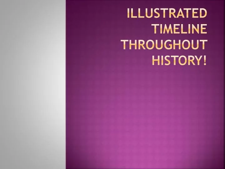 illustrated timeline throughout history