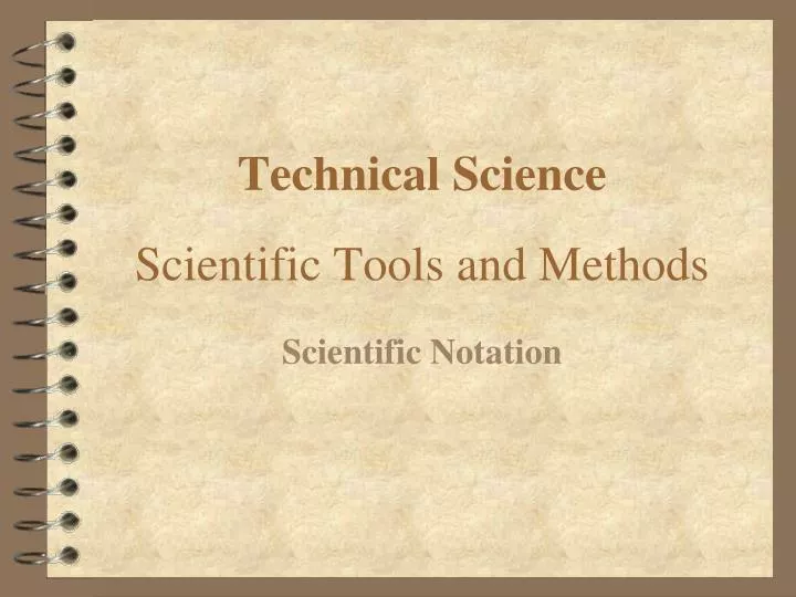 technical science scientific tools and methods