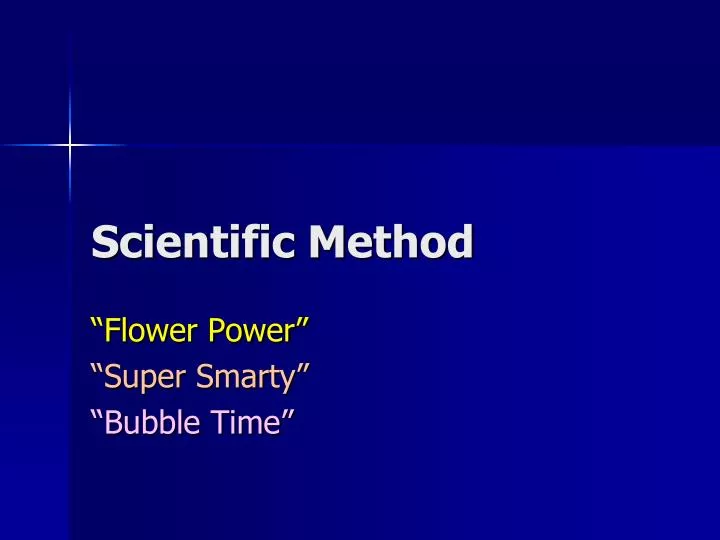 scientific method