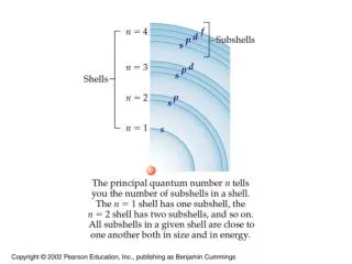 Cutaway diagrams showing the spherical shape of S orbitals.