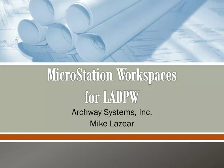 microstation workspaces for ladpw