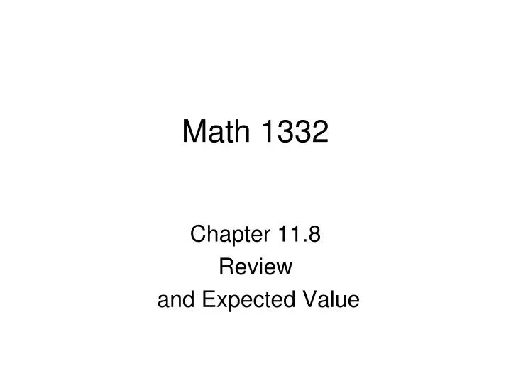 math 1332