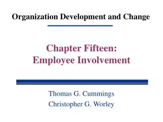 Organization Development and Change