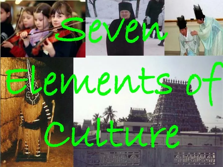 seven elements of culture