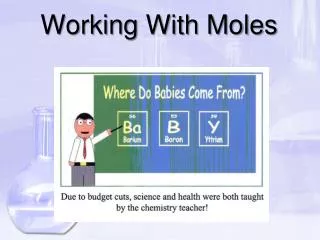 working with moles