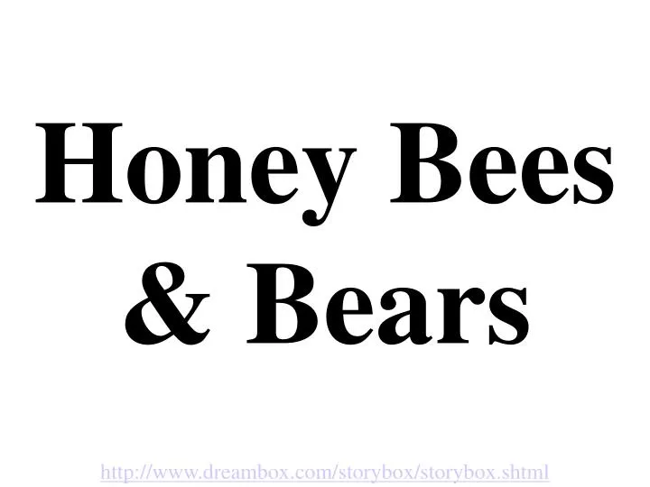 honey bees bears