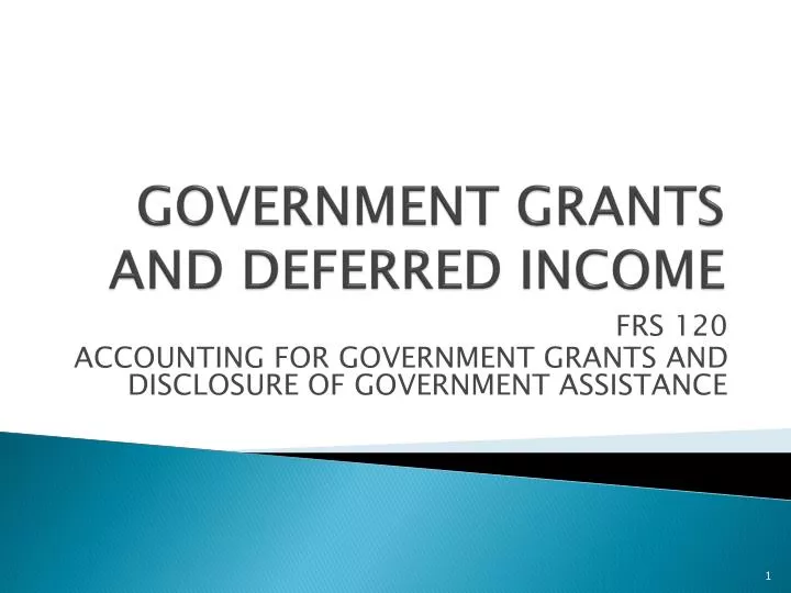 government grants and deferred income
