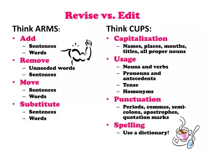 revise vs edit