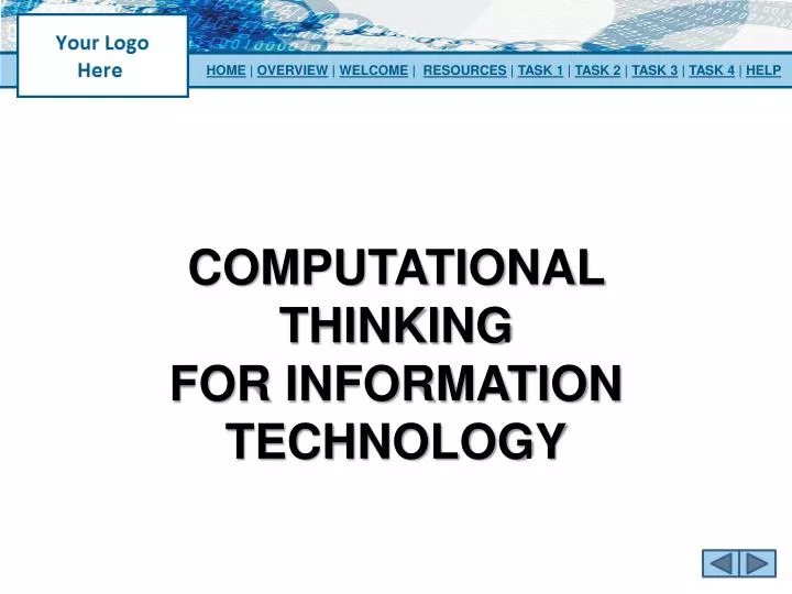 computational thinking for information technology