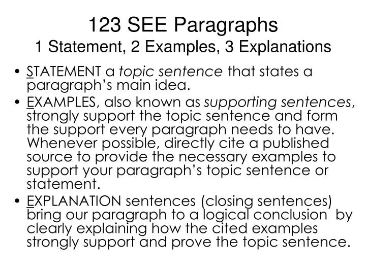 123 see paragraphs 1 statement 2 examples 3 explanations