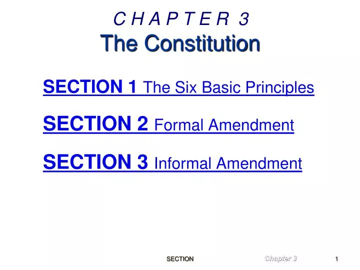 c h a p t e r 3 the constitution