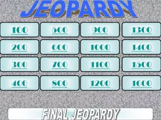 JEOPARDY