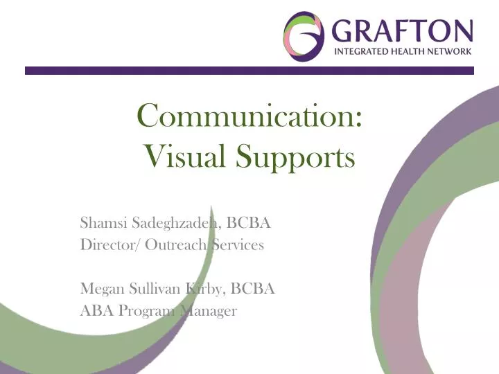 communication visual supports