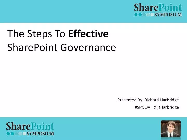 the steps to effective sharepoint governance