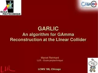 GARLIC An algorithm for GAmma Reconstruction at the LInear Collider