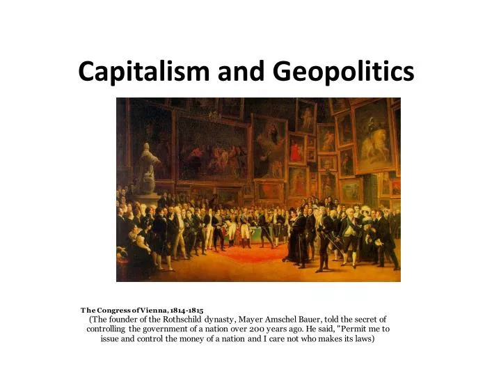 capitalism and geopolitics