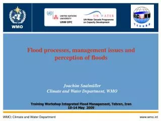 WMO; Climate and Water Department