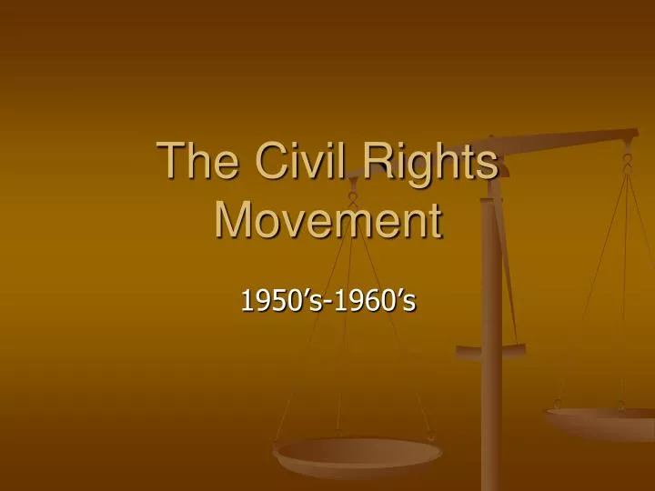 the civil rights movement