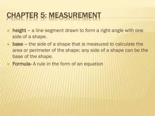Chapter 5: Measurement