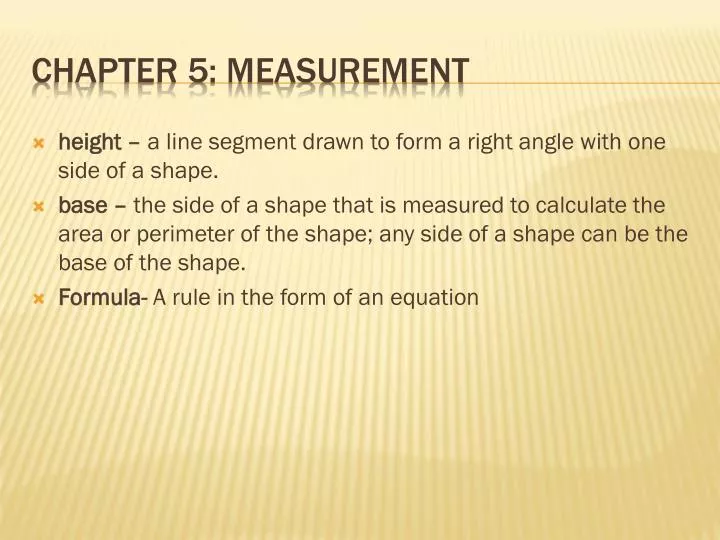 chapter 5 measurement