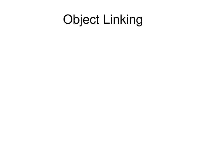object linking