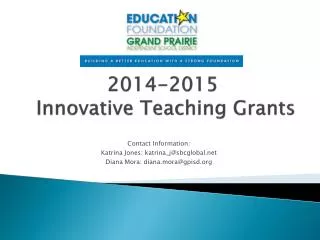 2014-2015 Innovative Teaching Grants