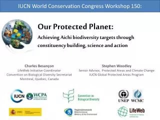 IUCN World Conservation Congress Workshop 150: