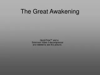 The Great Awakening