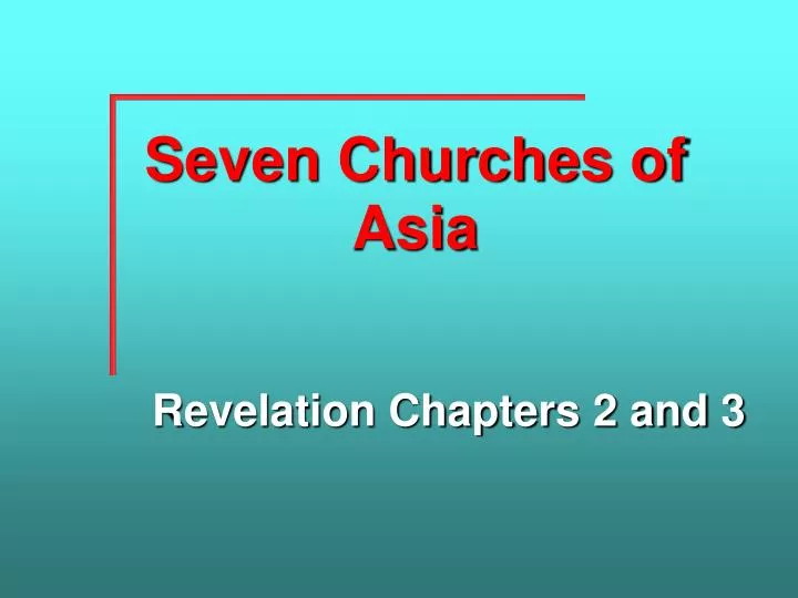 seven churches of asia