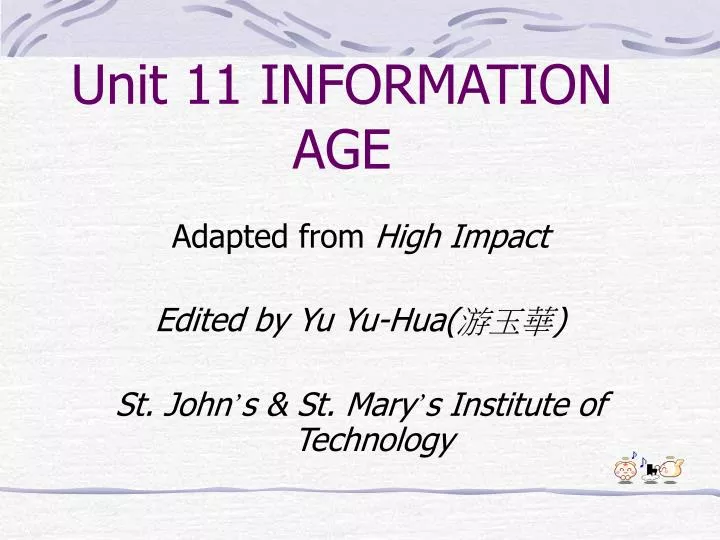 unit 11 information age