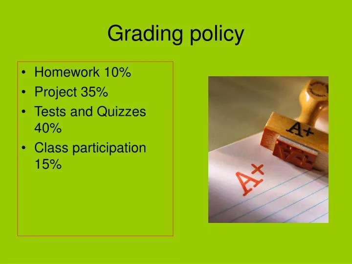 grading policy