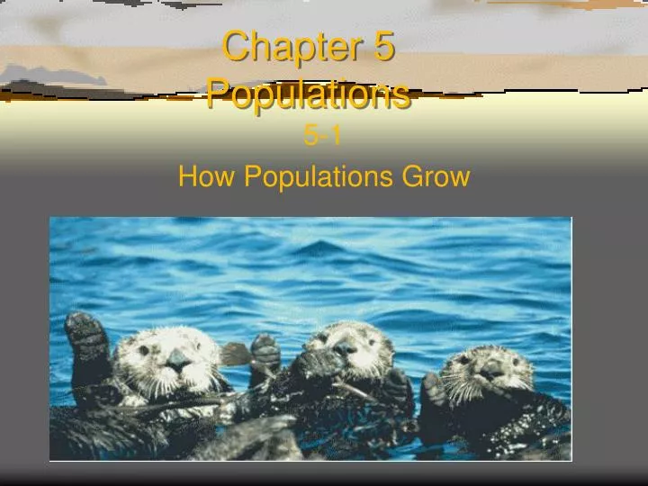 chapter 5 populations