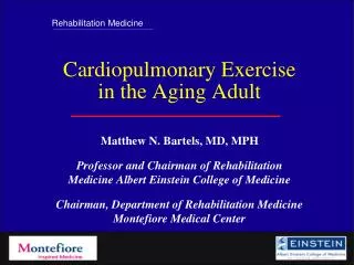 Cardiopulmonary Exercise in the Aging Adult