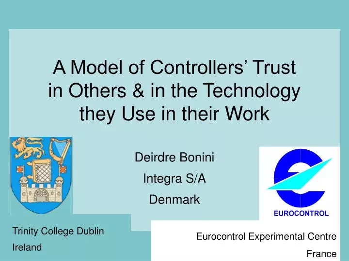 a model of controllers trust in others in the technology they use in their work