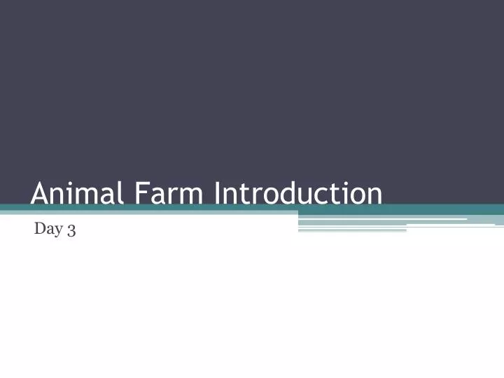 animal farm introduction