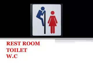 rest room toilet w c