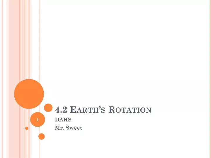 4 2 earth s rotation