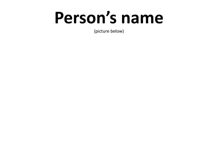 person s name picture below