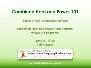 Combined Heat and Power 101