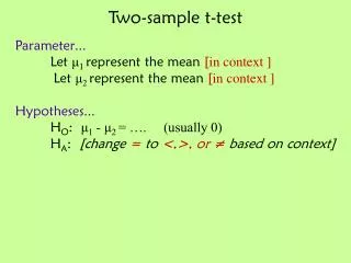 Two-sample t-test